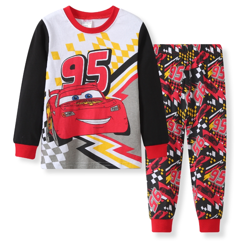 เด็กชายน่ารักการ์ตูน MCqueen รถชุดนอนผ้าฝ้ายเสื้อผ้าเด็กชุดเด็กชุดนอน 2Y-7Y/90 ซม.-130 ซม. 1 ชุด - รูปที่ 5