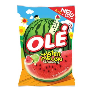 โอเล่ ลูกอม กลิ่นแตงโม เลโมเนต บรรจุ 100เม็ด/แพ็ค OLE WATERMELON LEMONADE CANDY