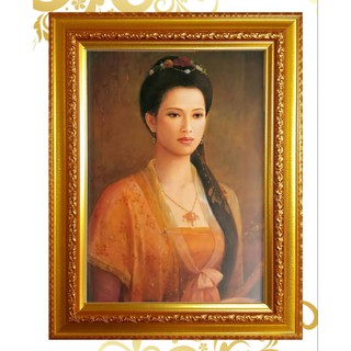 กรอบรูป พระสุพรรณกัลยา / งานบูชา /กรอบมงคล กรอบขนาด กรอบขนาด 30.0*25.0 เซนติเมตร