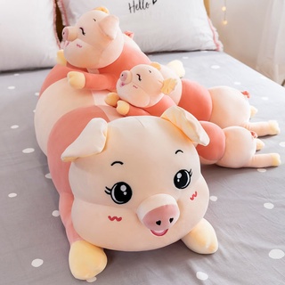 พร้อมส่ง หมอนตุ๊กตานุ่ม รูปหมูน่ารัก ยาว 150 ซม. สําหรับเตียงนอนเด็ก