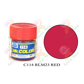 สีสูตรทินเนอร์ Mr.hobby Mr.color C114 RML23 Red Semi-Gloss 10ml