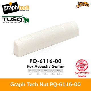 Graph Tech TUSQ Slotted 43.36mm Nut PQ-6116-00 for Acoustic / Electric Guitar นัทกีต้าร์อคูสติก/โปร่ง หรือ กีต้าร์ไฟฟ้า