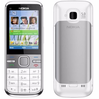 โทรศัพท์มือถือโนเกียปุ่มกด NOKIA C5 ( สีขาว ) 3G/4G รุ่นใหม่2020  รองรับภาษาไทย