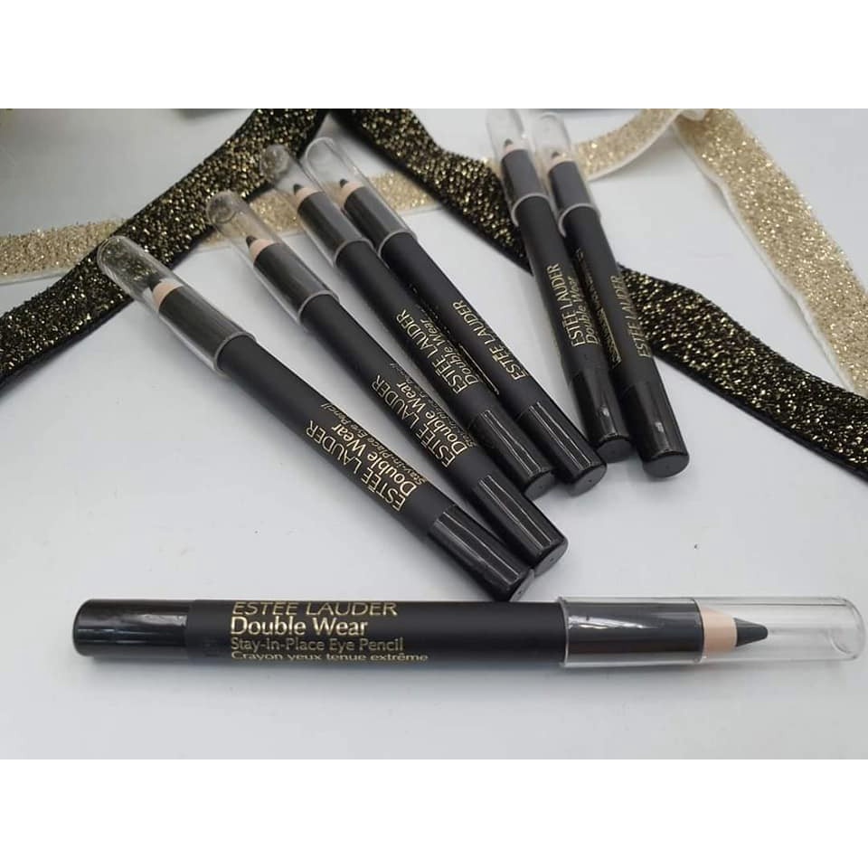 (ของแท้ขนาดทดลอง)  กรุณาสอบถาม Estee Lauder Double Wear Stay-in-Place Eye Pencil  #01 Onyx