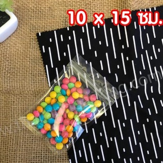 ถุง Poly ใสล้วน ตั้งไม่ได้ ก้นแบน มีซิปล็อก 10x15 cm PO-CL-1015-NS (100 ใบ)