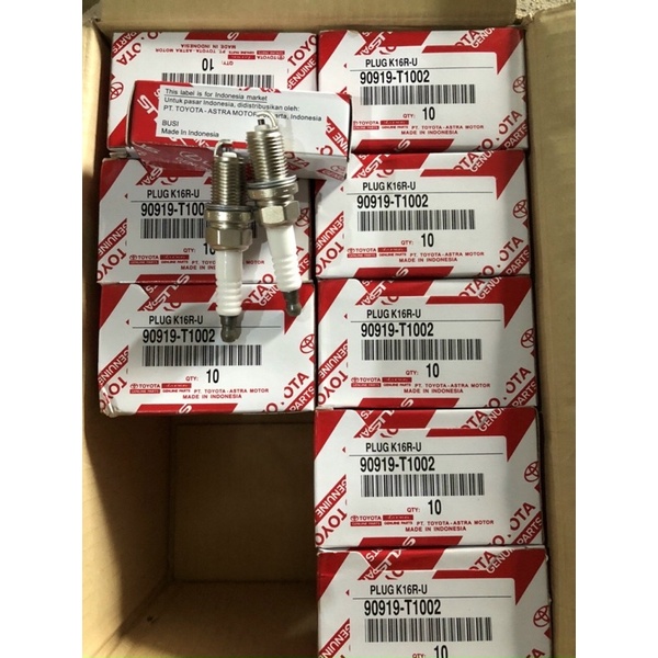 [ของแท้] หัวเทียน/บุรี สําหรับ Vios (2003-2016), Yaris (รหัส: 90919T1002 - K16R-U) หัวเทียน