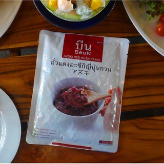 ถั่วแดงกวน อะซึกิญี่ปุ่น ตรา บีน Bean 500กรัม แบบกวนหยาบ สูตรหวานน้อย