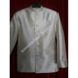เสื้อกึ่งสูทคอจีน(ไหมอิตาลี)