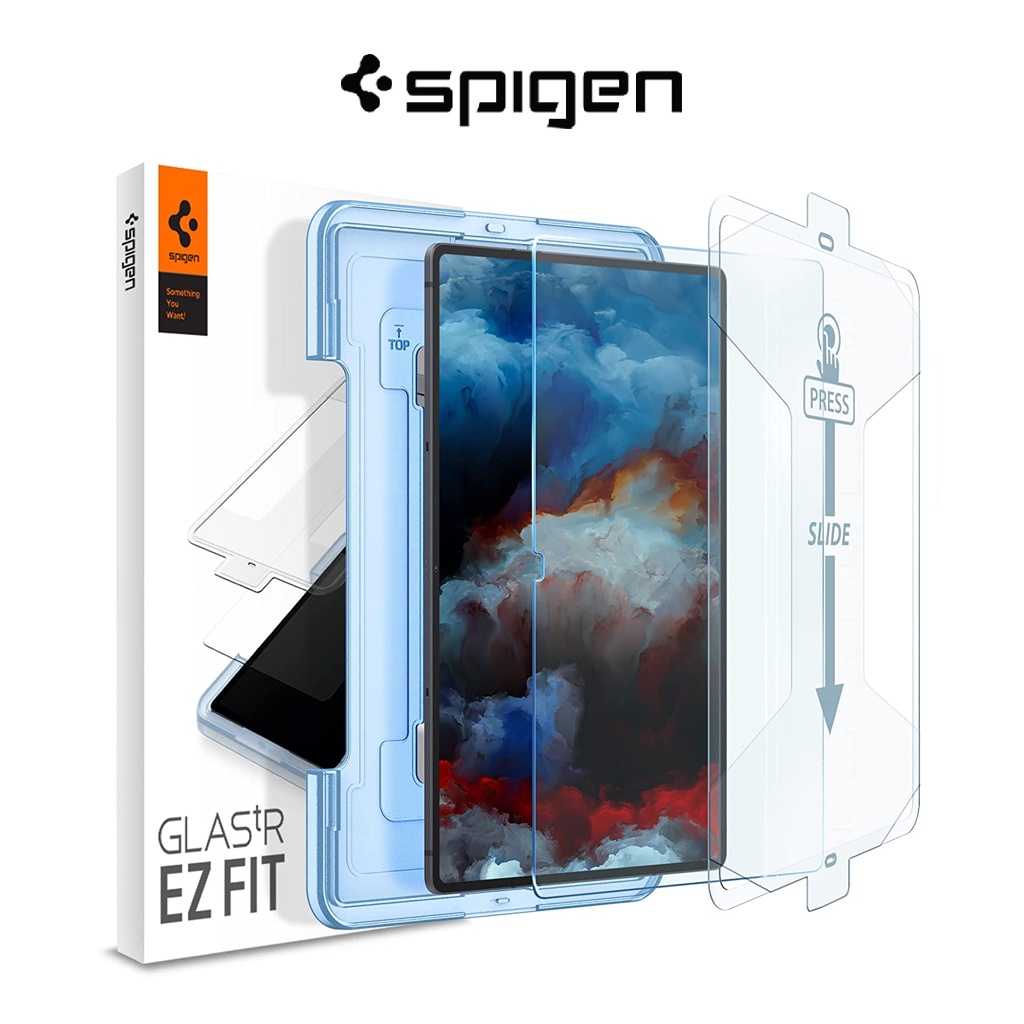 Spigen Galaxy Tab S8 Ultra Screen Protector EZ FIT GLAS.tR Samsung Galaxy Tab S8 Ultra กระจกนิรภัยพร ้ อมชุดจัดตําแหน ่ ง