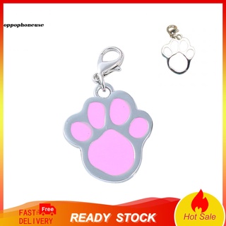 OPPO Paw Dog Puppy Cat Anti-Lost ID Name Tags Collar Pendant Charm Pet Accessories