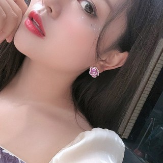 ต่างหูแฟชั่นดีไซน์สวยๆรูปกุหลาบ