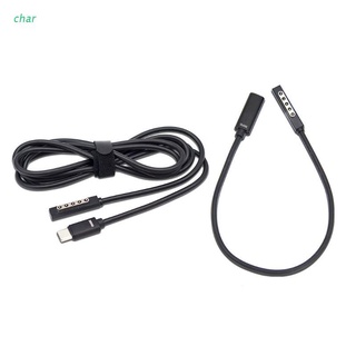 Char อะแดปเตอร์สายชาร์จ USB C Type C ตัวเมีย หรือตัวผู้ สําหรับ Surface Pro 1 2 Surface RT