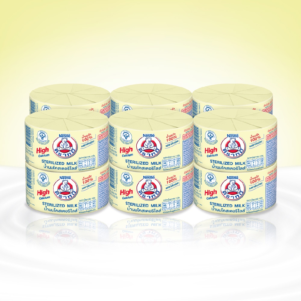 นมสเตอริไลส์ตราหมี 140 มล. (แพ็ค 12) - สูตรออริจินัล