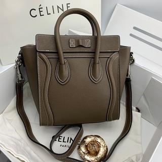 🔥 ราคาส่ง งานตรงปก เป๊ะมาก🔥 Celine Nano Luggage Bag Original Grade Full Set Option  หนังแท้ 100%