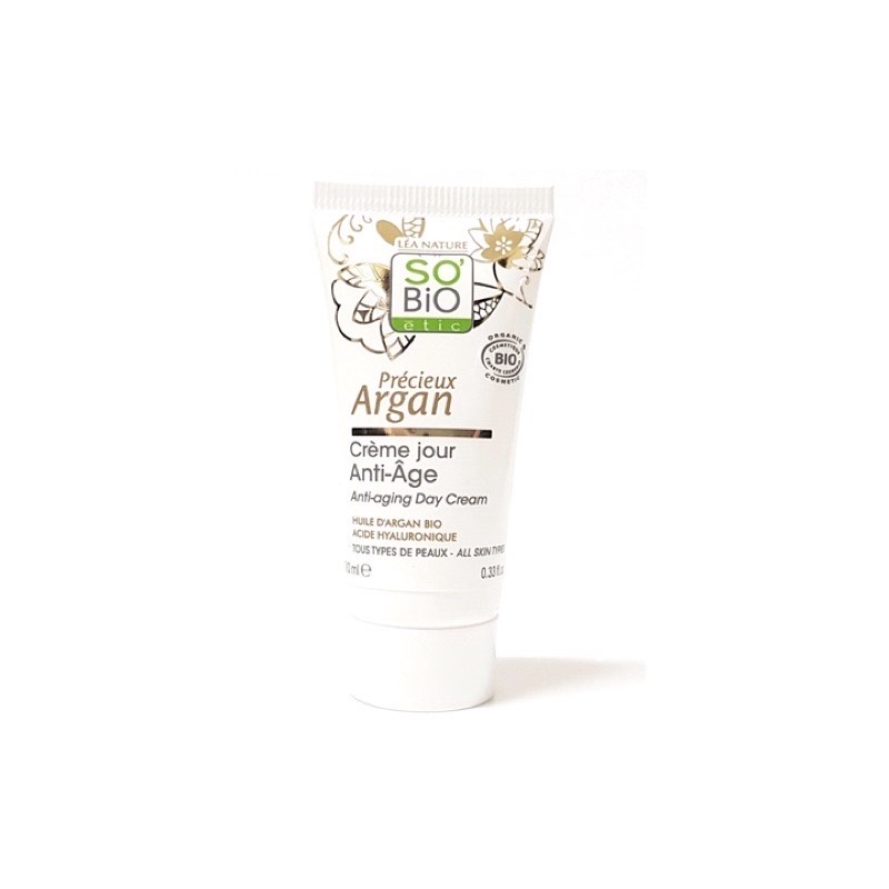 SO'BiO etic | Precious Argan Anti-aging Day Cream (mini) 10g. ขนาดพกพา