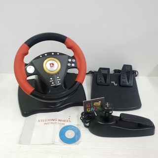 DILONG Steering Wheel PS2,PS3,PC,USB 🎮 P3808 🏎🏁 Racing Wheel 📟 Set 90%