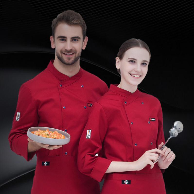 Chef Workwear Mens LongSleeved Autumn Winter Hotel Restaurant Kitchen