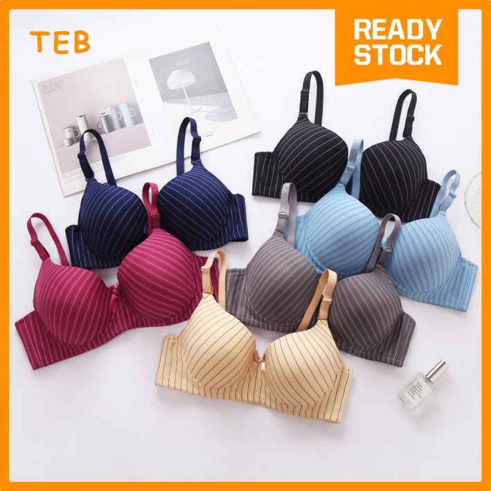 Alicias Secret Stripes Underwired Bra | บรา Berdawai Bergaris Cantik Cup D (36-42)