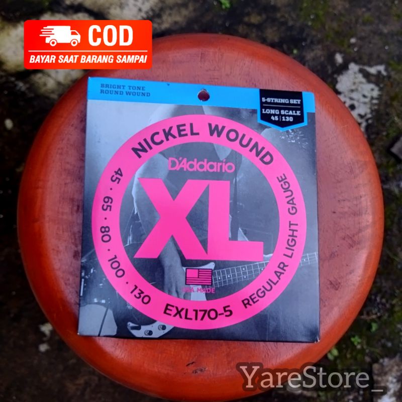 สายเบส 5 สาย EXL170-5 NICKEL WOUND ชุดเดียว 5 สาย