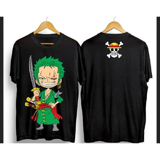 A24 Roronoa Zoro เสื้อยืดลําลองสําหรับผู้ชายแขนสั้นคอกลมไซส์ L &amp; Xl