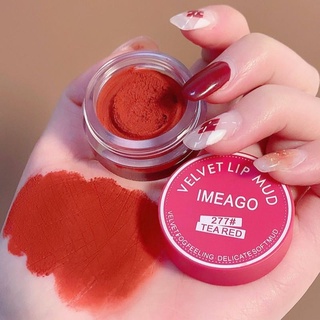 Imeago 4 สี มูส ลิปโคลน กันน้ํา กันเหงื่อ ติดทนนาน ไม่ซีดจาง ไม่ติดถ้วย กํามะหยี่ แมตต์ ลิป อุปกรณ์แต่งหน้า