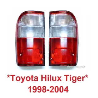 ไฟท้าย ขาว แดง TOYOTA HILUX TIGER D4D MK4 1998 - 2004 ไฟท้ายรถ โตโยต้า ไทเกอร์ ดีโฟว์ดี ไฟหลัง เสิ้ิอไฟท้าย 2000 2002