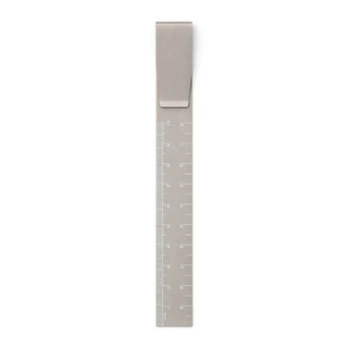 Clip Ruler Grey / คลิปไม้บรรทัดอะลูมิเนียม สีเทา (HFK029-GY)