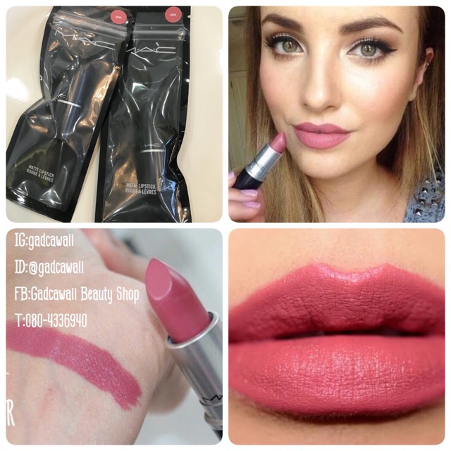 🌸MAC Matte Lipstick Mini ขนาดปกติ 1.8g #สีMEHR