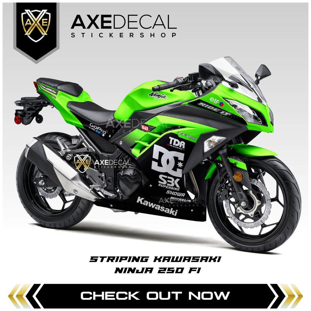Ninja 250 Fi Sticker / Ninja Fi DC Custom Striping / Ninja 250 Fi Stock Decals / รายการที่แตกต่างกัน