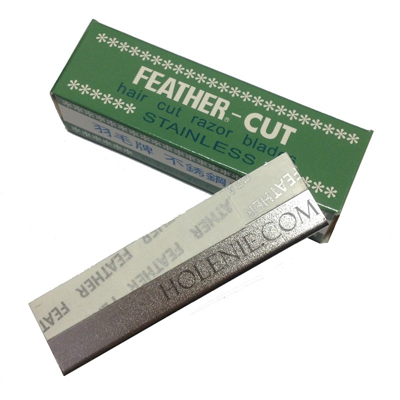 !! ใบมีดขนนก กันคิ้ว FEATHER-CUT Stainless Made In Japan 1 ใบ