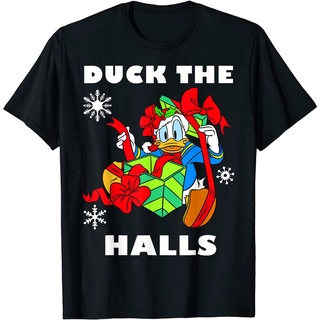 เสื้อยืด Disney  Clothes Donald Duck The Halls Christmas Portrait T-Shirt xmas