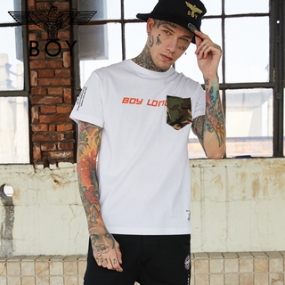 แท้จริง BoyLondon ยาวนำเข้าเสื้อยืดแขนสั้นม้าล่อเสื้อยืดผู้หญิงเสื้อยืดผ้าฝ้ายสตรีสตรี