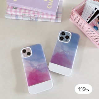 เคสมือถือ เคสลายมินิมอล 11-13ProMax🎆ท้องฟ้าม่วง