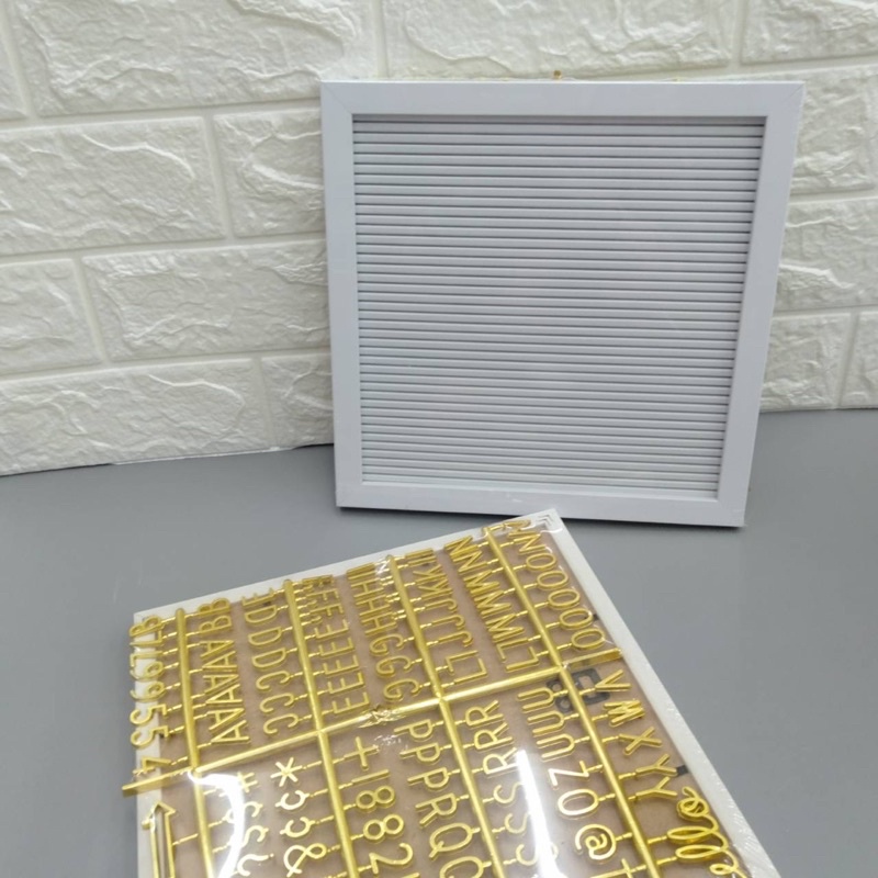 บอร์ดอักษร Letter Board พลาสติก 26*26 ซม แถมอักษรตามรูป - รูปที่ 7