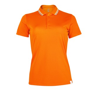 EGO SPORT EG6168 เสื้อโปโลหญิงเบสิคแขนสั้น สีส้มแสด 99.95% Anti-Bacteria