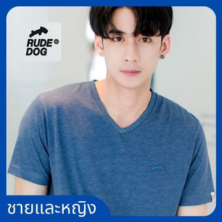 🔥ลดล้างสต็อก​ RUDEDOG​® เสื้อยืดคอวี ชายและหญิง รุ่น​ V-Expert​