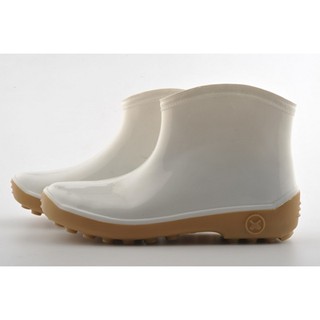 BOWLING (โบว์ลิ่ง) B3700 RUBBER BOOTS WHITE 6" SIZE 11