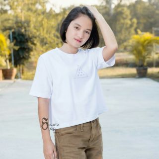 SUNDAY POLO Crop (White)