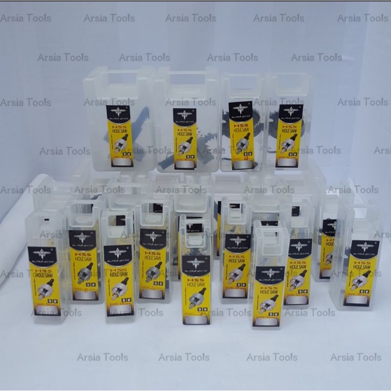 โฮลซอเจาะเหล็ก Arsia Tools 60mm.ครบที่สุด HSS Hole Saw