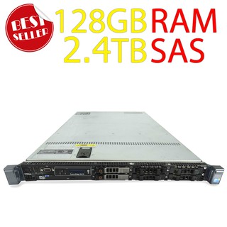 (ส่งฟรี รับประกัน 3 เดือน ออก vat ได้) Server Dell R610 CPU E5620*2 SAS2.4TB RAM 128GB RAIDCARD PSU Dual Power*2