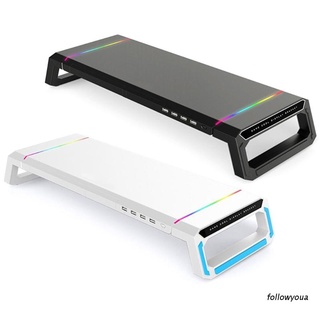 Folღ ขาตั้งหน้าจอมอนิเตอร์ตั้งโต๊ะ Rgb 4 Usb 2.0 สําหรับวางแล็ปท็อปคอมพิวเตอร์