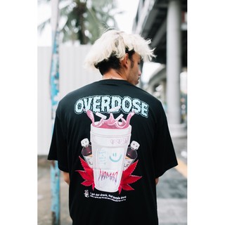 pv5T //เสื้อยืด Oversize ลายสตรีท OVERDOSE  NOMAD เสื้อผู้ชาย/ผู้หญิง!