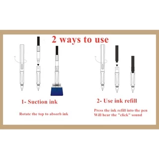 ชุดปากกาหมึกซึม 0.5 มม. คุณภาพสูงหรูหราสําหรับนักเรียนสํานักงาน
