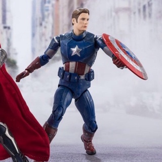 S.H.Figuarts Captain America (AVENGERS ASSEMBLE) EDITION / SHF Marvel กัปตันอเมริกา ฟิกเกอร์แท้ อเวนเจอร์ส โมเดลฮีโร่