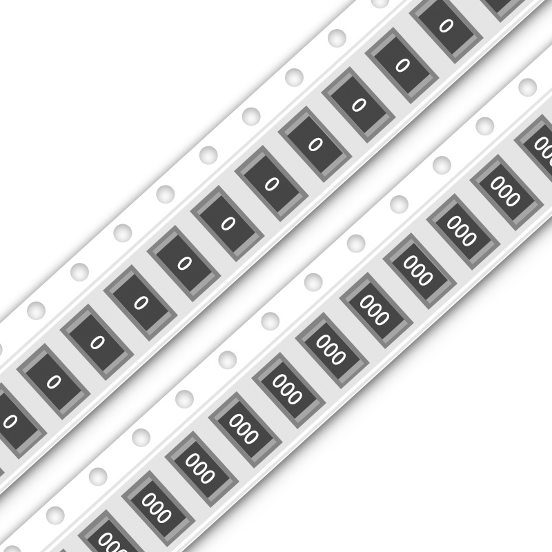 พร้อมส่ง ชิปตัวต้านทาน SMD 0 โอห์ม~100 โอห์ม 0R~100R 0Ω~100Ω+/ -5% 1/8W 0.125 W 0805 (2012) 2 มม. X1