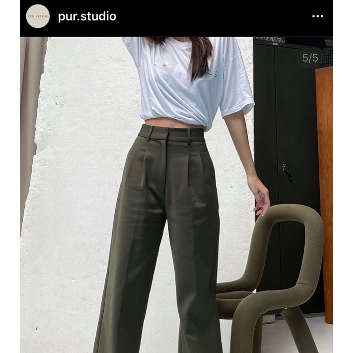 pur.studio new casa pants (M-Olive)