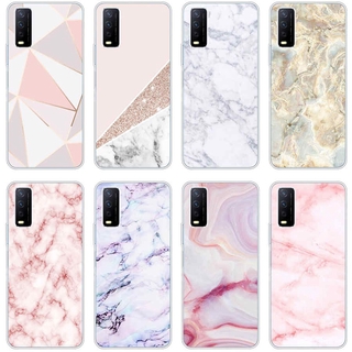 Vivo y85 v9 pro v11 pro v17 pro y12s y20s y20 y17 Case TPU Soft Silicon Protecitve Shell Phone casing Cover Marble Patterned