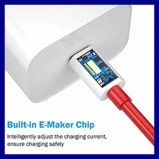 สายชาร์จ OnePlus 65W Warp Charge Type-C 6A สำหรับ OnePlus 8T 9 9R 9Pro 10Pro Nord 2 ชาร์จไว สายข้อมูลคุณภาพ