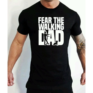 เสื้อยืดลําลอง แขนสั้น พิมพ์ลาย Fear The Walking Dad แฟชั่นสําหรับผู้ชาย 2022