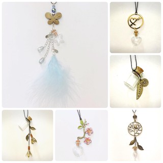 ขวดแก้วจิ๋ว ใส่น้ำหอม สำหรับแขวนกระจกมองหลังรถยนต์